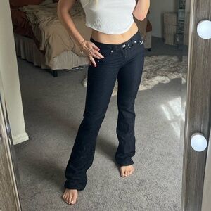 Vintage True Religion Silver sparkle studded, dark denim in perfect condition